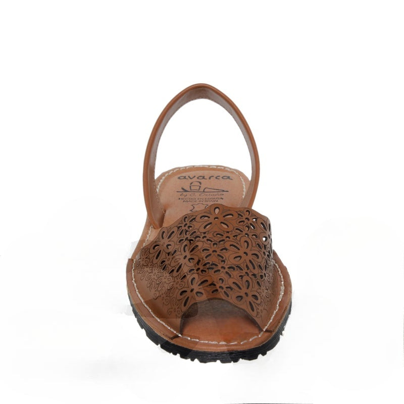 Sandales confortables en cuir pour femme avec bride réglable