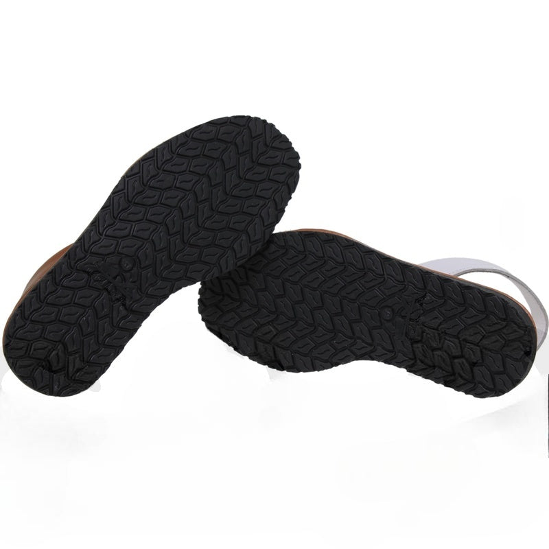 Sandales confortables en cuir pour femme avec bride réglable