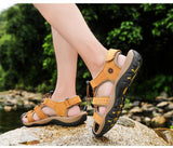 Sandales d'été en cuir pour hommes