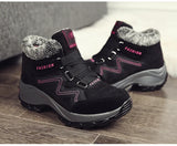 Bottines d'hiver en velours pour femmes