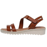 Sandale compensée confortable à brides croisées – Semelle ergonomique, talon de 3,5 cm et maintien optimal