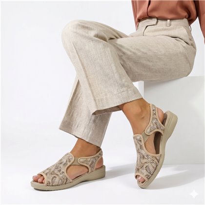 Sandales casual chic à bout ouvert