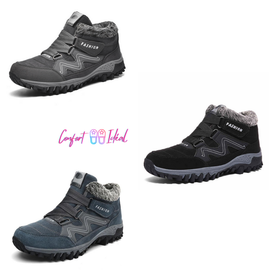 Bottines antidérapantes chaudes et confortables pour hommes