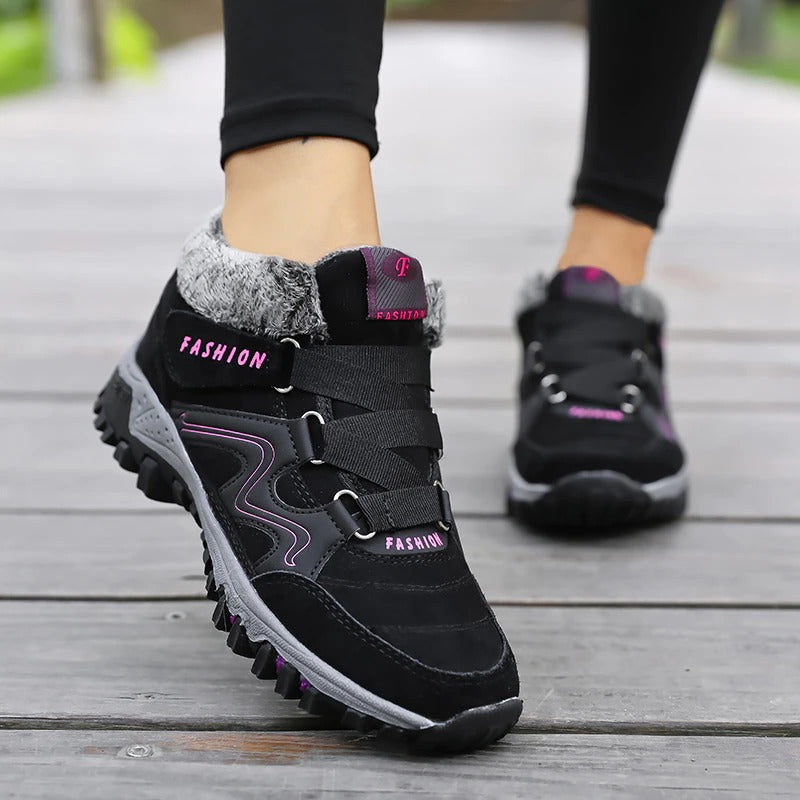 Bottines antidérapantes chaudes et confortables pour femmes
