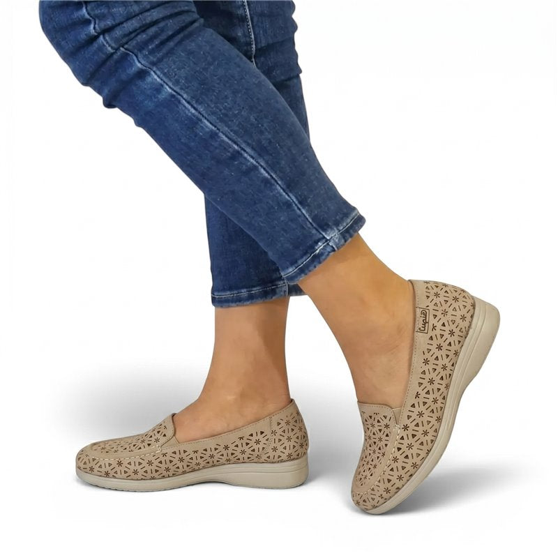 Mocassins confort perforés et respirants pour femme
