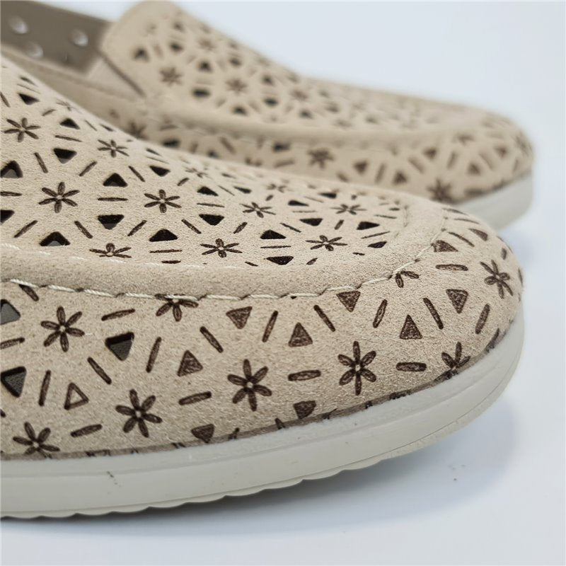 Mocassins confort perforés et respirants pour femme
