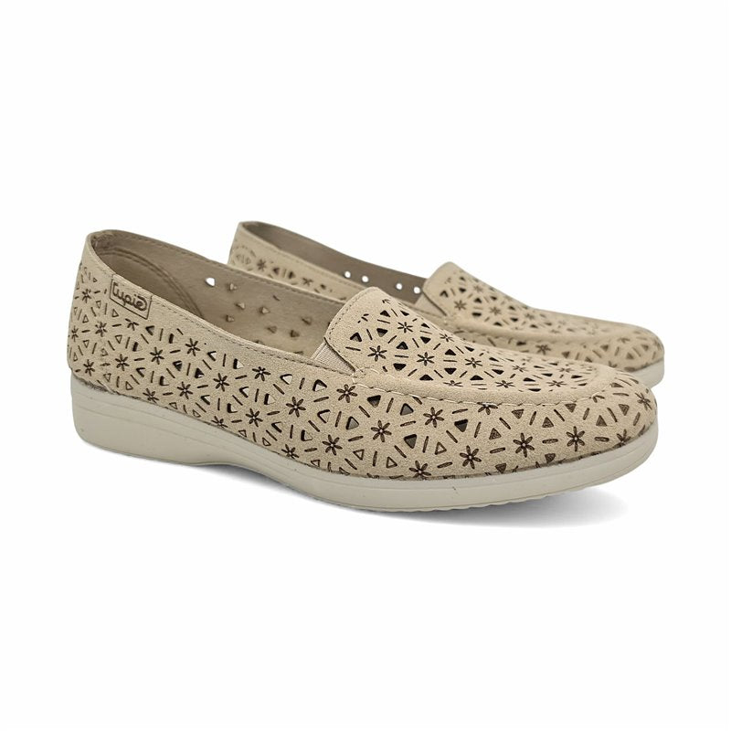 Mocassins confort perforés et respirants pour femme