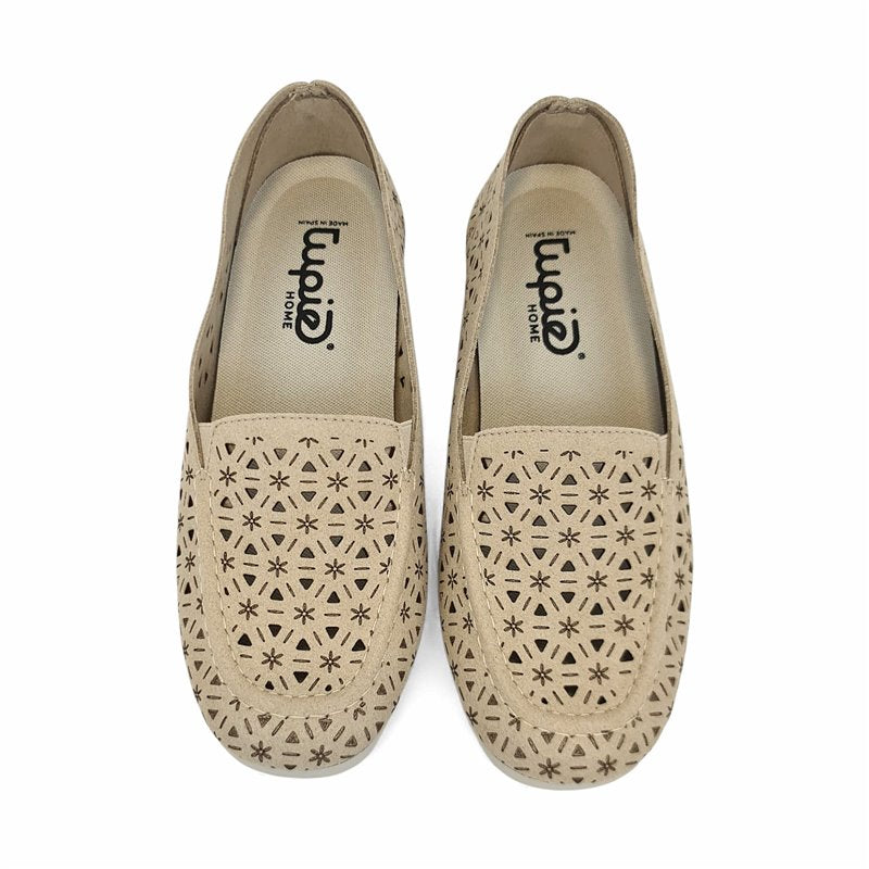 Mocassins confort perforés et respirants pour femme