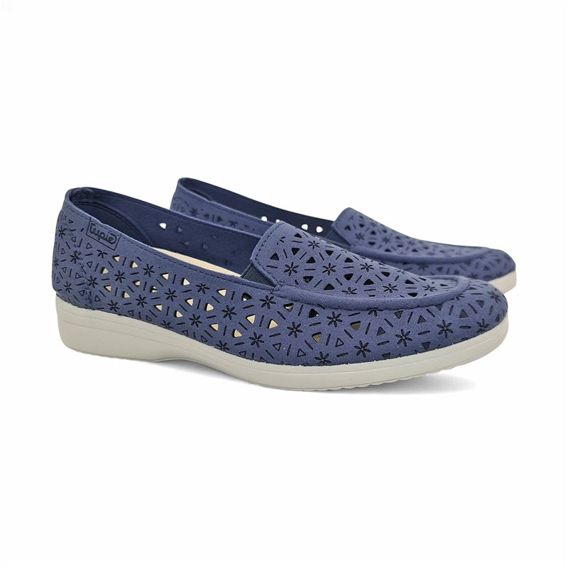 Mocassins confort perforés et respirants pour femme