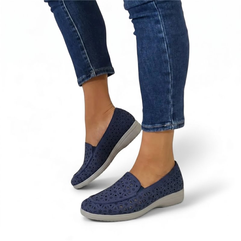 Mocassins confort perforés et respirants pour femme
